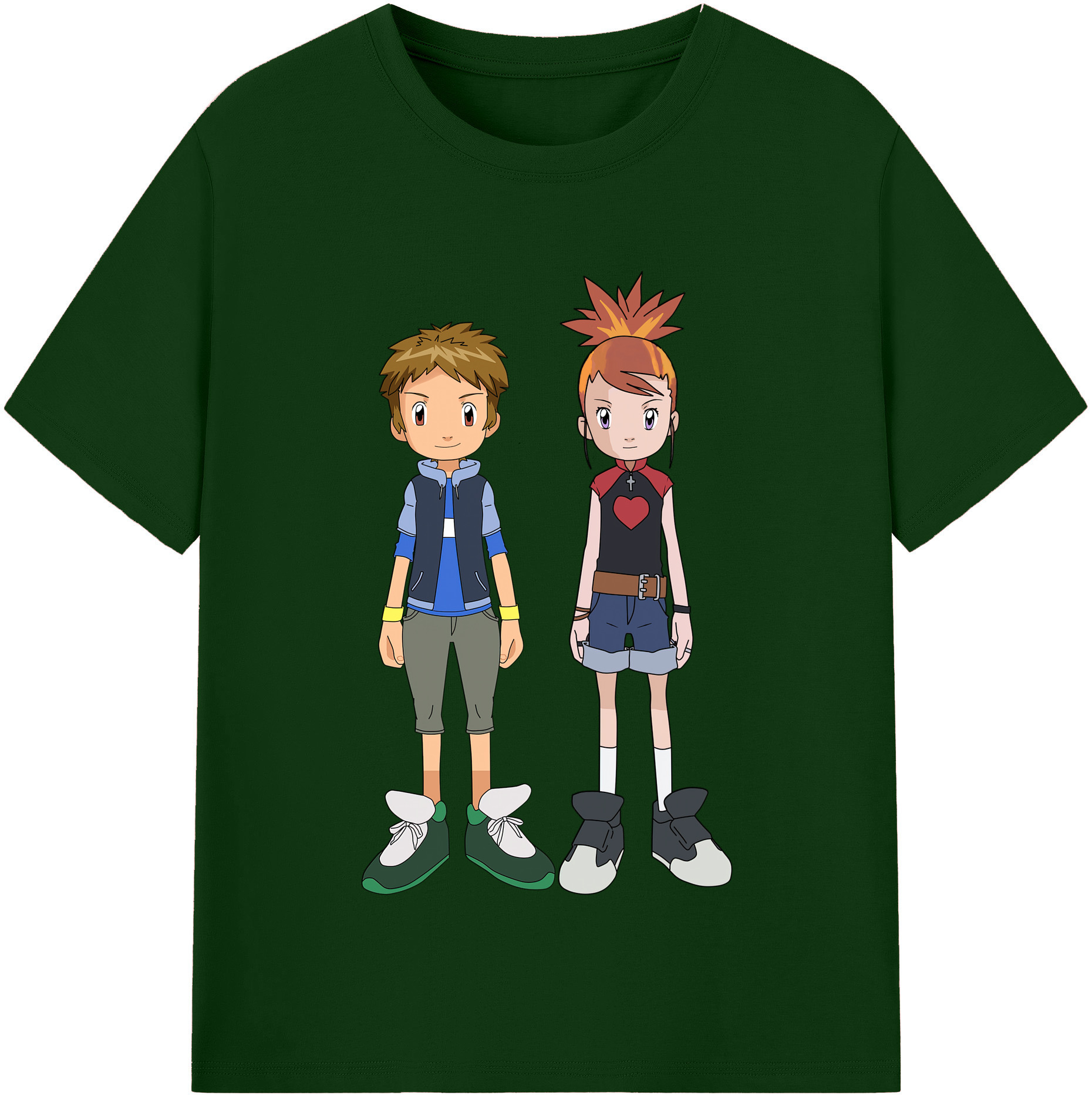 （画像用） Digimon デジタルモンスター/デジモン 綿100％半袖Tシャツ（フロントプリント）